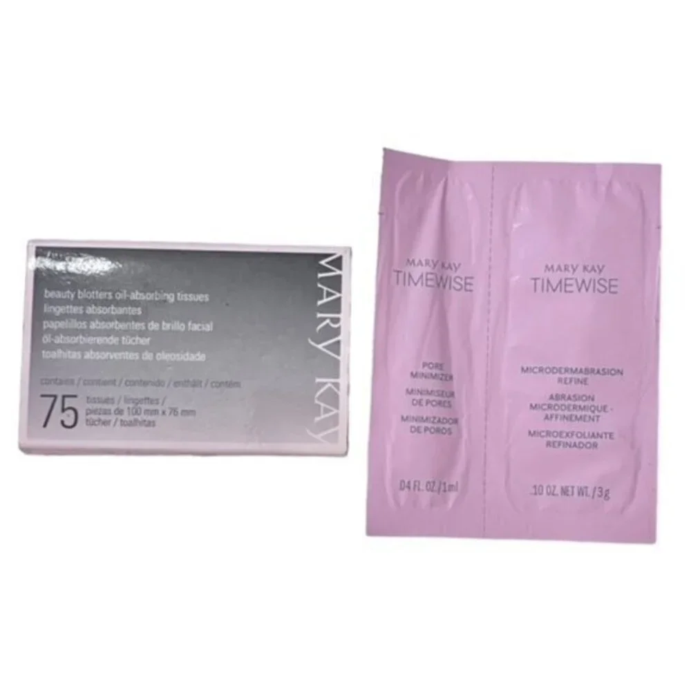 Mary Kay Bundle Beauty Blotters Oil-Absorbing Tissues TIMEWISE Pore Minimizer‎ +